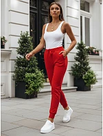 Dámske tepláky FITS červené UY0533