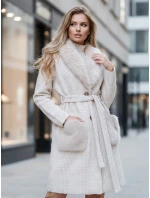 Dámsky kožuch béžový FashionStreet TY5278z
