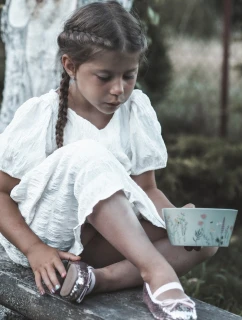 Balerinki Dziecięce Ozdobione Cekinami Różowe Weries