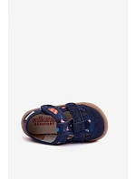 Dětské barefoot pantofle s raketami a planetami tmavě modré Lumi