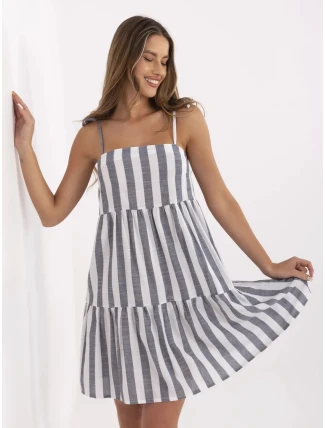 Šaty LK SK 507684.14 tmavo modrá a biela