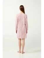Vamp - Ružová nočná košeľa s leopardím vzorom 21391 - Vamp