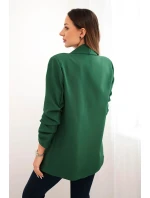 Bunda s klopami elegantná zelená