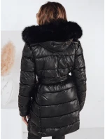 Dámska zimná bunda CASSERIE prešívaná s kapucňou čierna FashionStreet TY4924