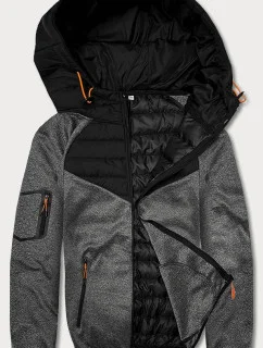 Pánska čierno-grafitová bunda (8M905-392)