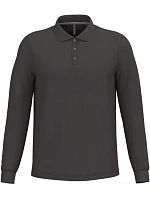 Kariban K 243 Pánske polo s dlhým rukávom z piké 20.K243 tmavošedé Kariban K 243 Pánske polo s dlhým rukávom z piké 20.K243 tmavošedé