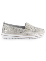 Dámske zlaté kožené poltopánky Jezzi 5364 Dámske zlaté kožené poltopánky Jezzi 5364