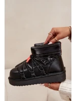 Śniegowce Damskie Na Platformie D.Franklin DFSH370020 Czarne