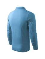 Single J. LS pánske polo tričko azúrovo modré