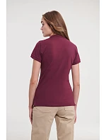 Russell Athletic 566F Dámske elastické polo tričko z piké 10.566F fuchsiová Russell Athletic 566F Dámske elastické polo tričko z piké 10.566F fuchsiová