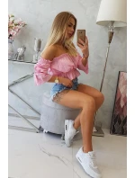 Blúzka vo svetlo ružovej farbe