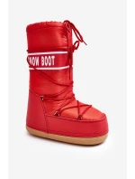 Damskie Wysokie Śniegowce Czerwone Venila