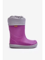 Dziecięce Kalosze Z Ocieplaczem Snow Wave Gokids 981 Fioletowe
