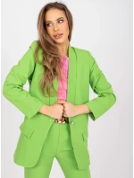 Dámske sako DHJ MA 15621 svetlo zelené