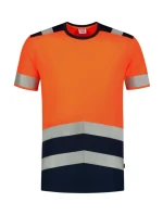 Tričko High Vis Bicolor Tričko unisex fluorescenčná oranžová