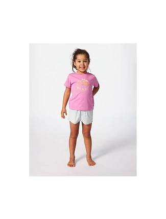 Tričko RIP CURL Rainbow Logo/Desto Tee-Girl, ružové Tričko RIP CURL Rainbow Logo/Desto Tee-Girl, ružové