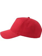 Atlantis Headwear Egon 5-panelová bejzbalová čiapka 33.0296 červená Atlantis Headwear Egon 5-panelová bejzbalová čiapka 33.0296 červená