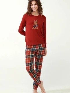 Vamp - Vianočné pyžamo s tartanovými nohavicami 21971 - Vamp