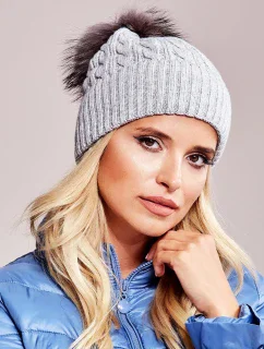 Dámska čiapka AT CZ 173501 šedá