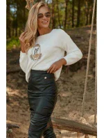 Sukne M767 - Makadamia