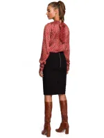 Šifónová blúzka S235 model 2 Červená - Štýlovo