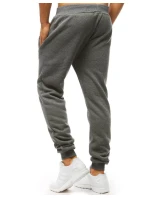 Pánske tmavosivé tepláky FashionStreet UX2872