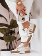 Dámske tenisky LENSI khaki FashionStreet ZY0037