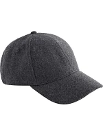 Beechfield B 619 6-panelová čiapka s kšiltom „Wool Blend“ 53.0619 antracitová Beechfield B 619 6-panelová čiapka s kšiltom „Wool Blend“ 53.0619 antracitová