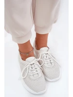 Skórzane Buty Sportowe Damskie Vinceza 41472 Białe