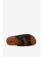 Pánske papuče s remienkami, čierne, Ruby Pánske papuče s remienkami, čierne, Ruby