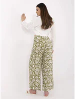 Nohavice D73771M62237H olivovo zelené