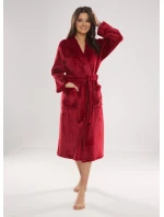 Dlhý dámsky župan s golierom De Lafense 628 Abigail Dlhý dámsky župan s golierom De Lafense 628 Abigail