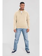 Fruit of the Loom Iconic Premium Zip Neck Sweat Ťažká mikina s 1/4 zipsom 16.2288 desert sand Fruit of the Loom Iconic Premium Zip Neck Sweat Ťažká mikina s 1/4 zipsom 16.2288 desert sand