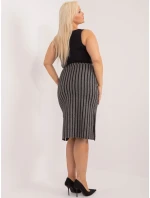 Sukňa LK SD 509514 1.43 šedá čierna Sukňa LK SD 509514 1.43 šedá čierna