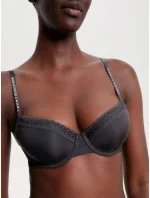 Dámska podprsenka TONAL LACE DEMI-CUP BRA UW0UW04546 BDS Black - Tommy Hilfiger