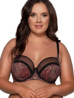 Dámska podprsenka TIGER SSS 1130/3 Terracotta s čiernou - AVA