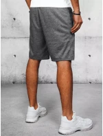 Pánske tmavosivé teplákové šortky FashionStreet SX2207