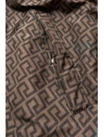 Červeno-hnedá obojstranná dámska bunda (W556-1)