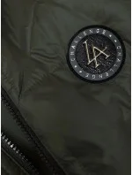 Dámska prešívaná vesta v khaki farbe s asymetrickou spodnou časťou S'West (B8237-11) Dámska prešívaná vesta v khaki farbe s asymetrickou spodnou časťou S'West (B8237-11)