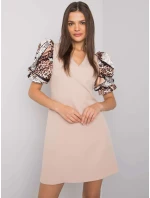 Šaty LC SK 22K 3018.45P béžová Šaty LC SK 22K 3018.45P béžová