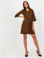 Dámske šaty LK SK 507871 hnedé