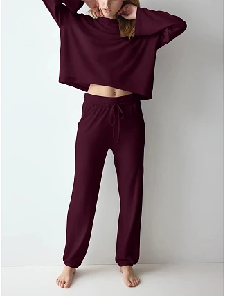 Dámske tepláky Cozy Comfort Cozy Trouser X 01 červené Red – TRIUMPH