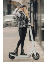 Lesklá čierna dámska vesta (AG3-02)