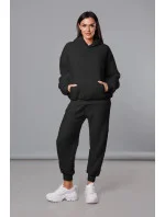 Teplý čierny teplákový dámsky komplet (YP-1104) Teplý čierny teplákový dámsky komplet (YP-1104)