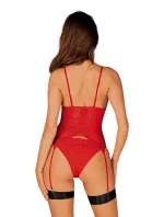 Elegantný korzet Diyosa corset red - Obsessive