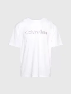 Pánske tričko na spanie S/S CREW NECK 000NM2501E 100 white - Calvin Klein