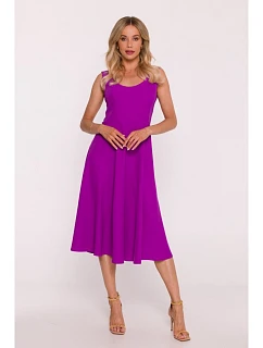 Dámske šaty S424 v levanduľovej farbe – Stylove