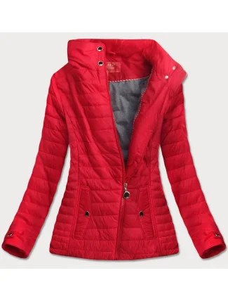 Červená bunda s vysokým stojačikom (DL016) Červená bunda s vysokým stojačikom (DL016)