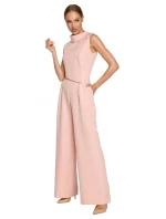 Dámsky overal bez rukávov s dvojvrstvovým topom M702 Powder Pink - Moe Dámsky overal bez rukávov s dvojvrstvovým topom M702 Powder Pink - Moe
