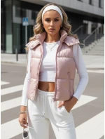 Dámska prešívaná vesta OSHE pink FashionStreet TY3705